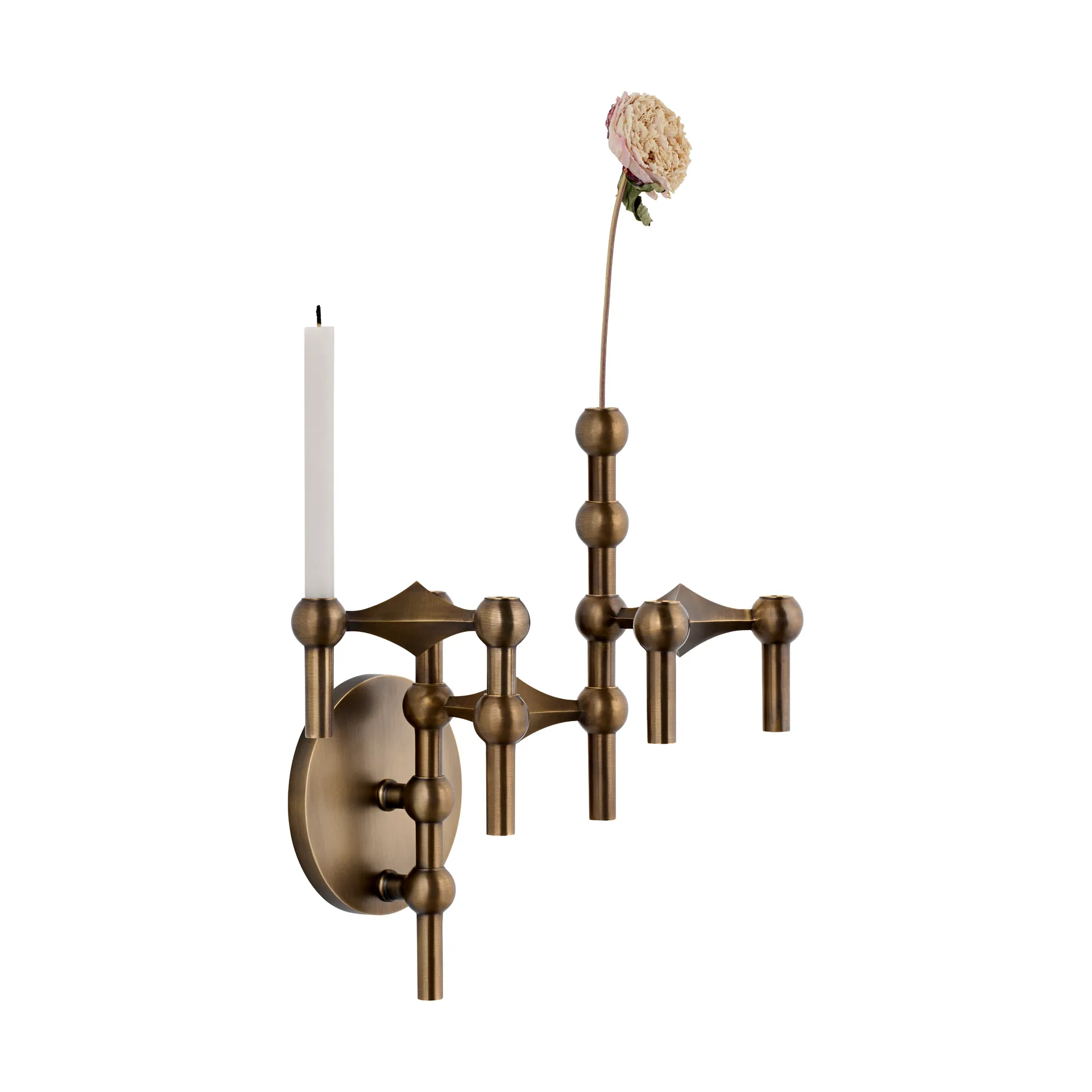 STOFF Nagel muurkandelaar, Bronzed brass STOFF Nagel