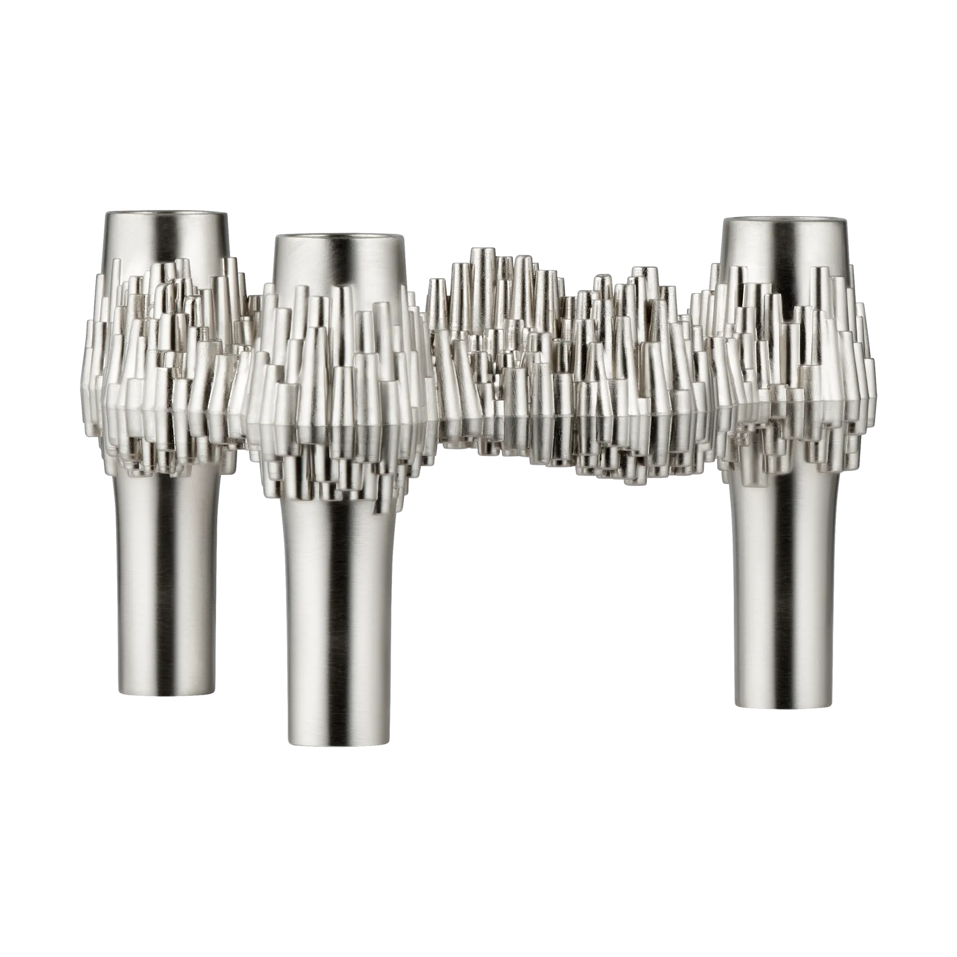 STOFF Nagel Quist kandelaar, Geborsteld chroom STOFF Nagel