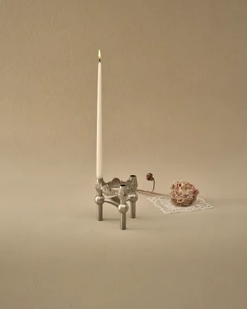 STOFF Nagel Quist kandelaar - Geborsteld chroom - STOFF Nagel