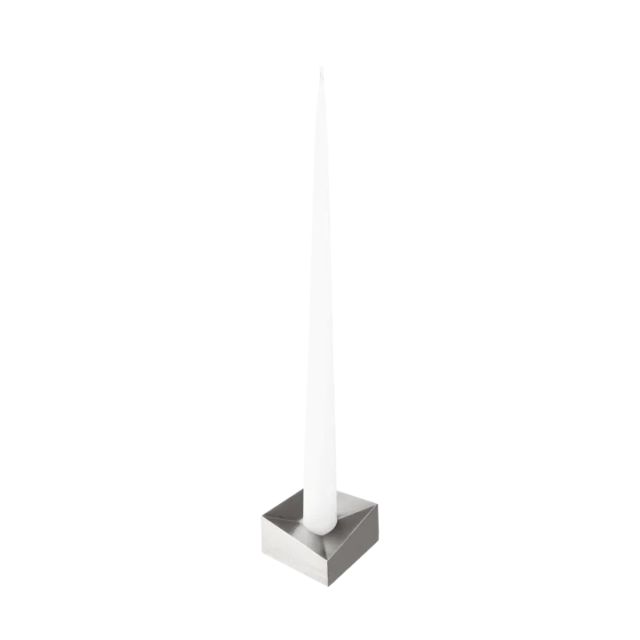 STOFF Nagel reflect kandelaar large 3,2 cm - Geborsteld chroom - STOFF Nagel