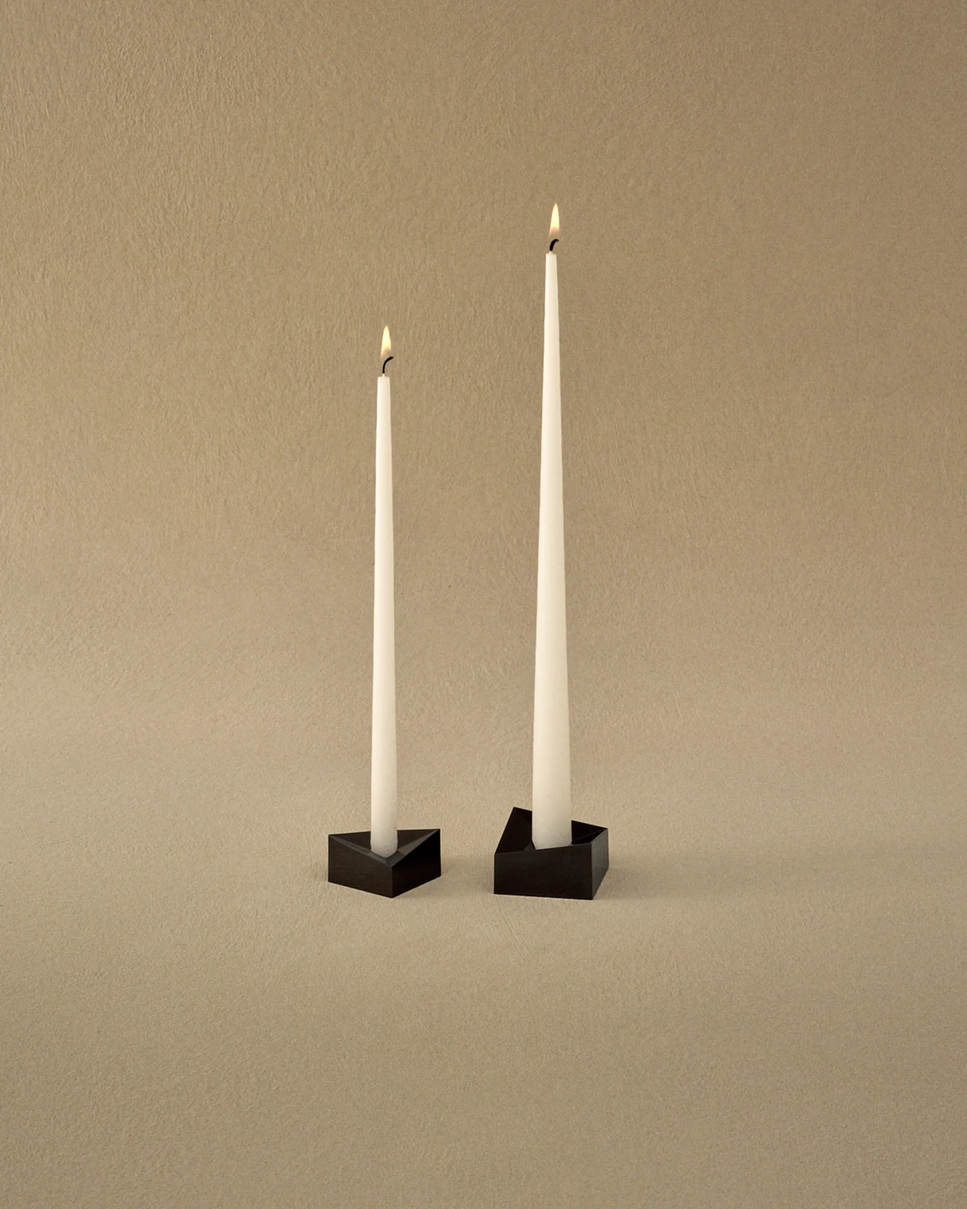 STOFF Nagel reflect kandelaar small 2,7 cm, Zwart chroom STOFF Nagel