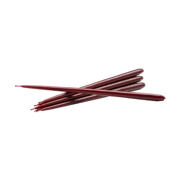 STOFF Nagel taps toelopende kaars by ester & erik 6-pack - Burgundy red - STOFF Nagel
