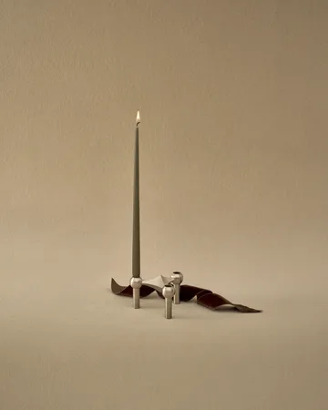 STOFF Nagel taps toelopende kaars by ester & erik 6-pack - Dusty green - STOFF Nagel