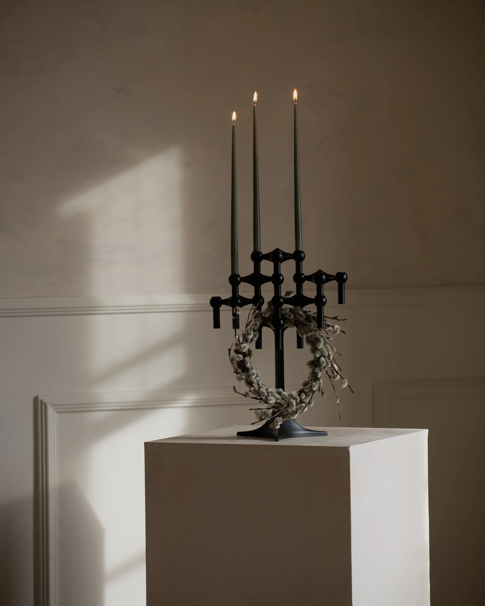 STOFF Nagel taps toelopende kaars by ester & erik 6-pack, Dusty green STOFF Nagel