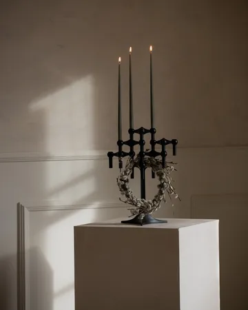 STOFF Nagel taps toelopende kaars by ester & erik 6-pack - Dusty green - STOFF Nagel