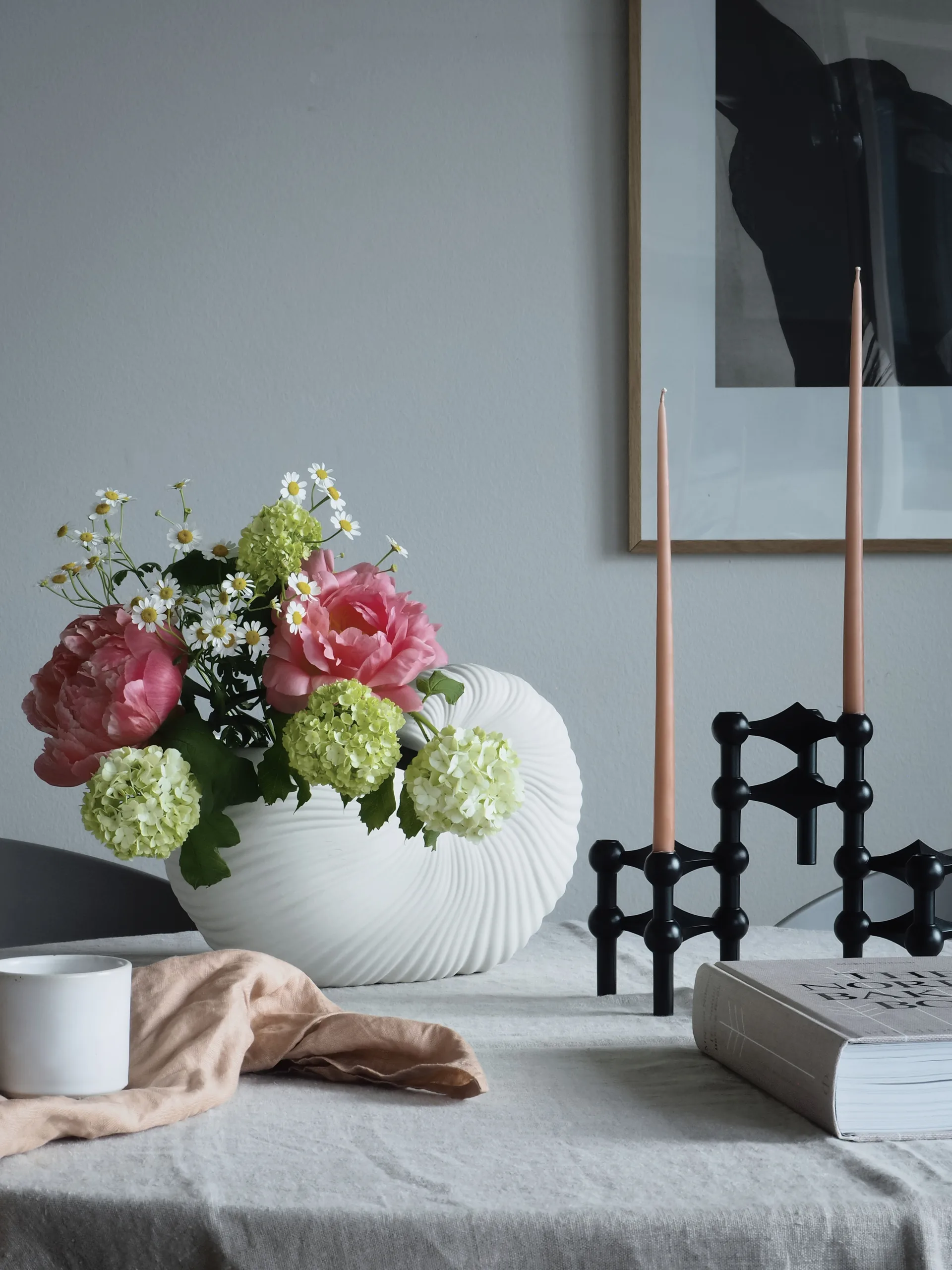 STOFF Nagel taps toelopende kaars by ester & erik 6-pack, Dusty rose STOFF Nagel