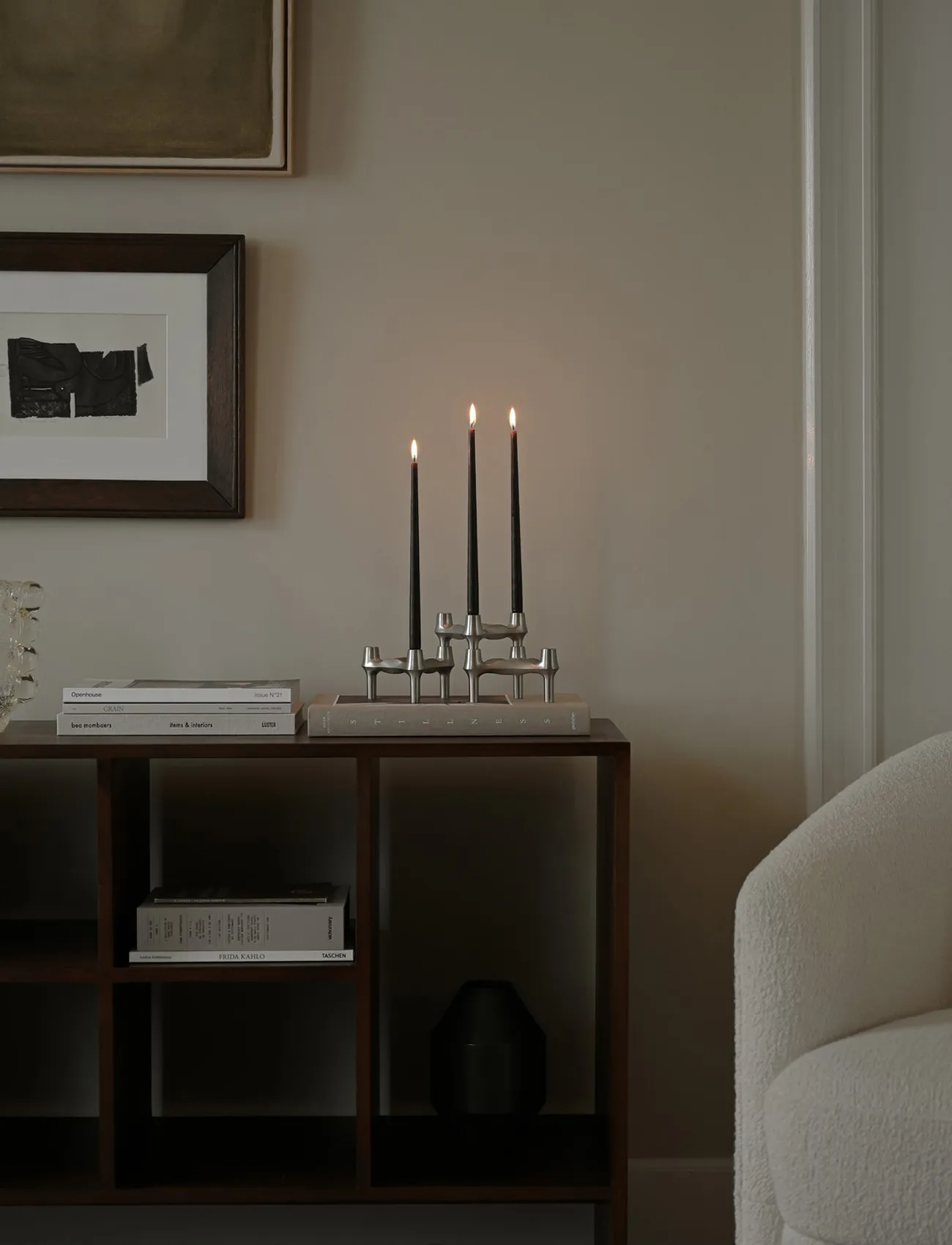 STOFF Nagel taps toelopende kaars by ester & erik 6-pack, Espresso STOFF Nagel