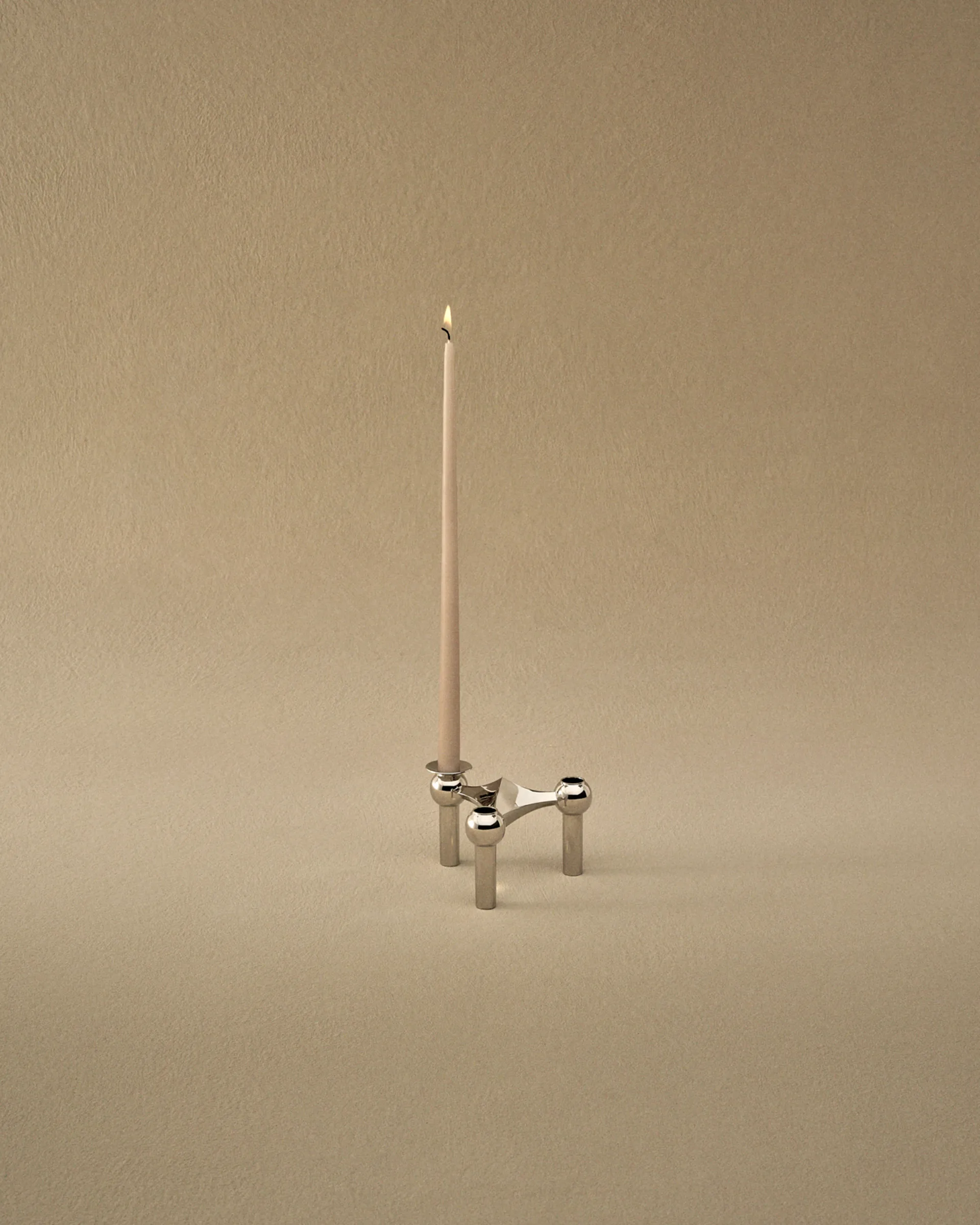 STOFF Nagel taps toelopende kaars by ester & erik 6-pack, Latte STOFF Nagel