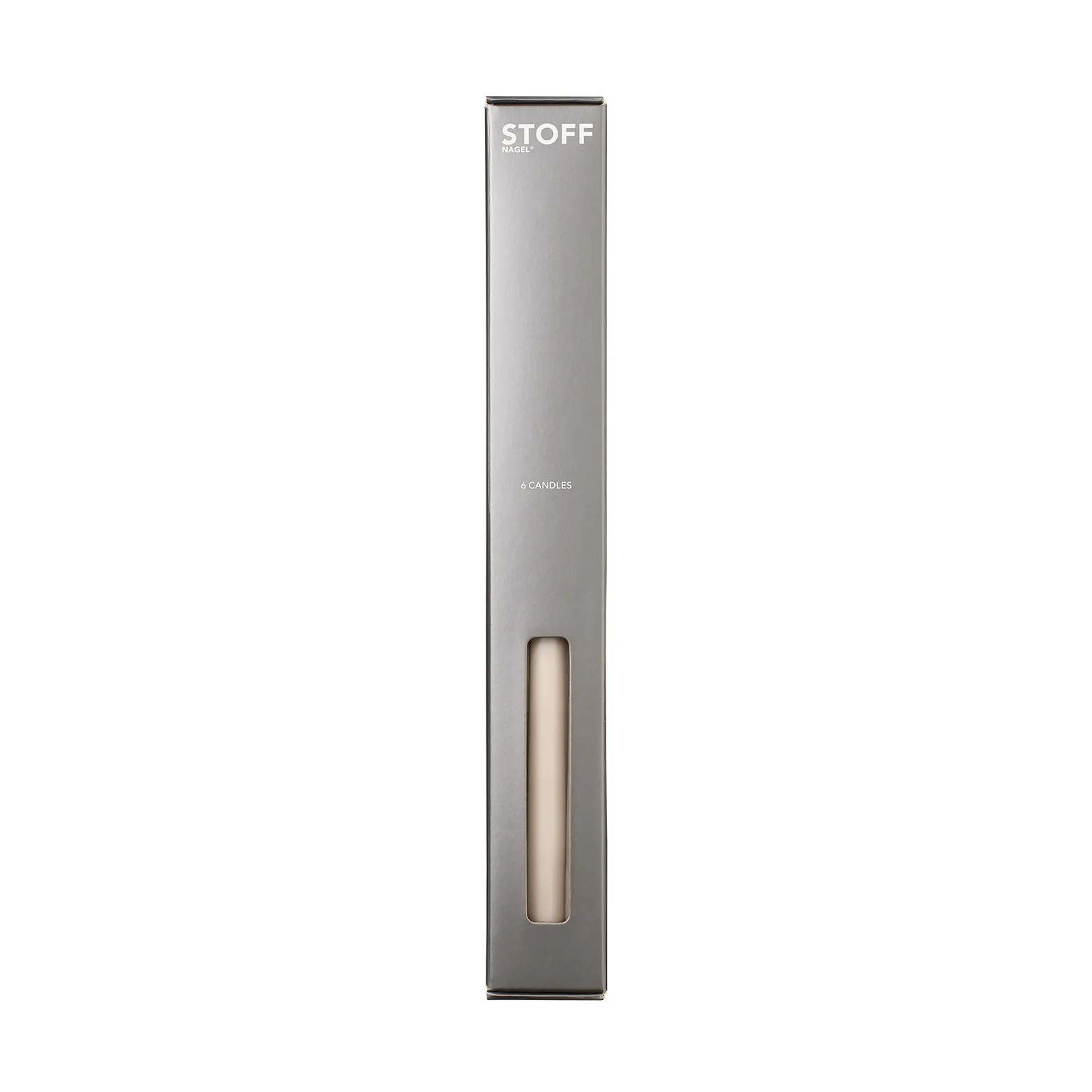 STOFF Nagel taps toelopende kaars by ester & erik 6-pack, Sand STOFF Nagel