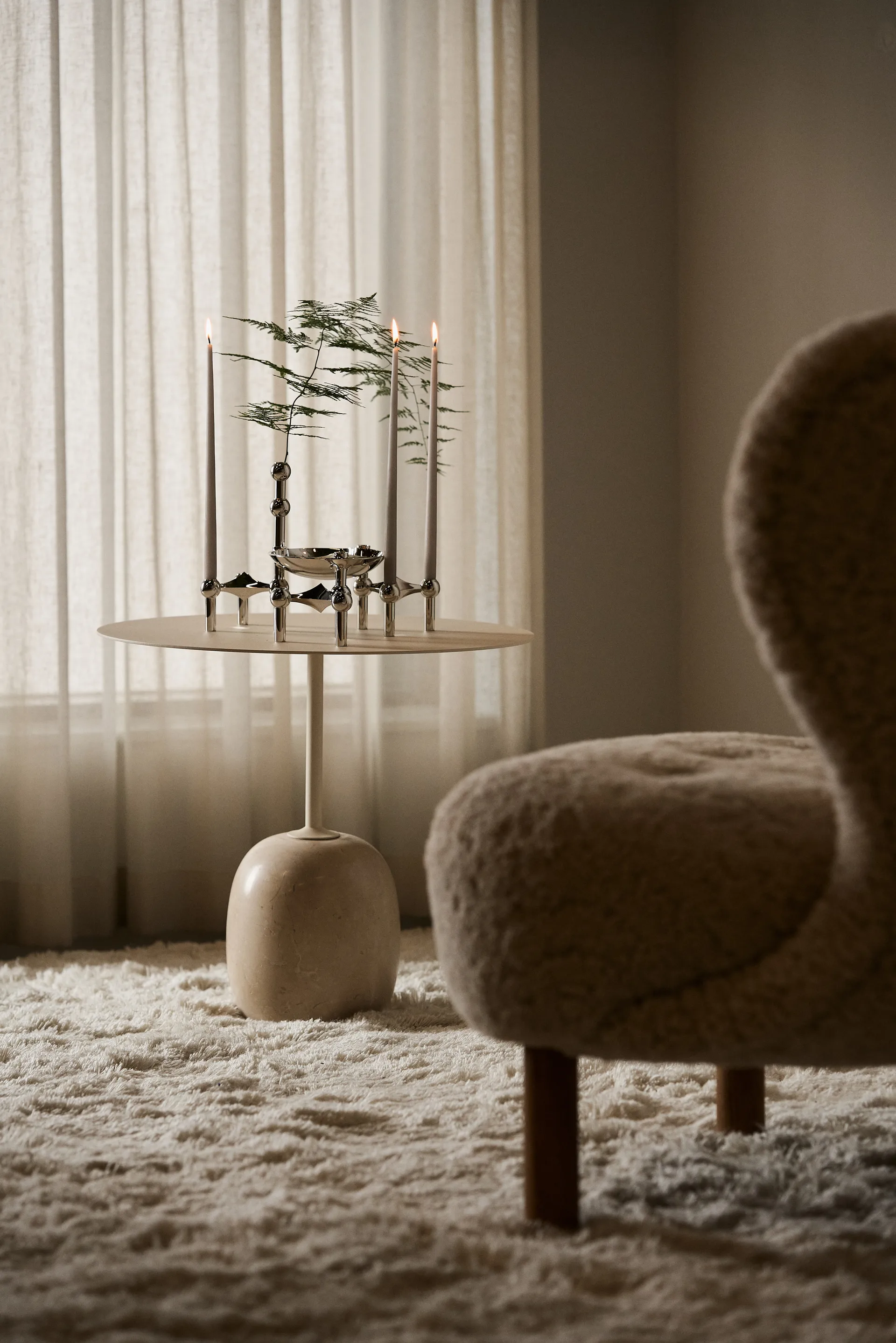 STOFF Nagel taps toelopende kaars by ester & erik 6-pack, Sand STOFF Nagel