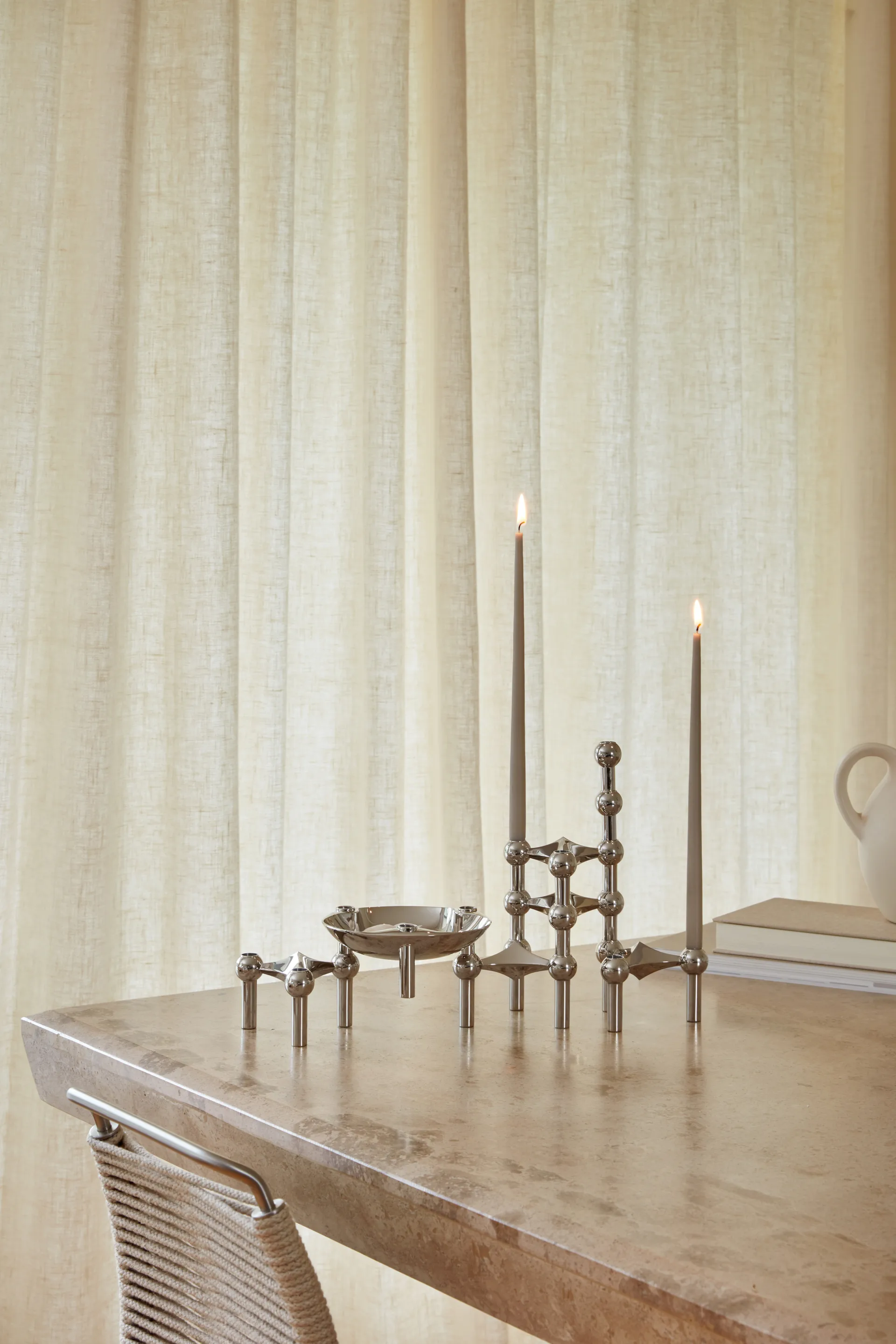STOFF Nagel taps toelopende kaars by ester & erik 6-pack, Sand STOFF Nagel