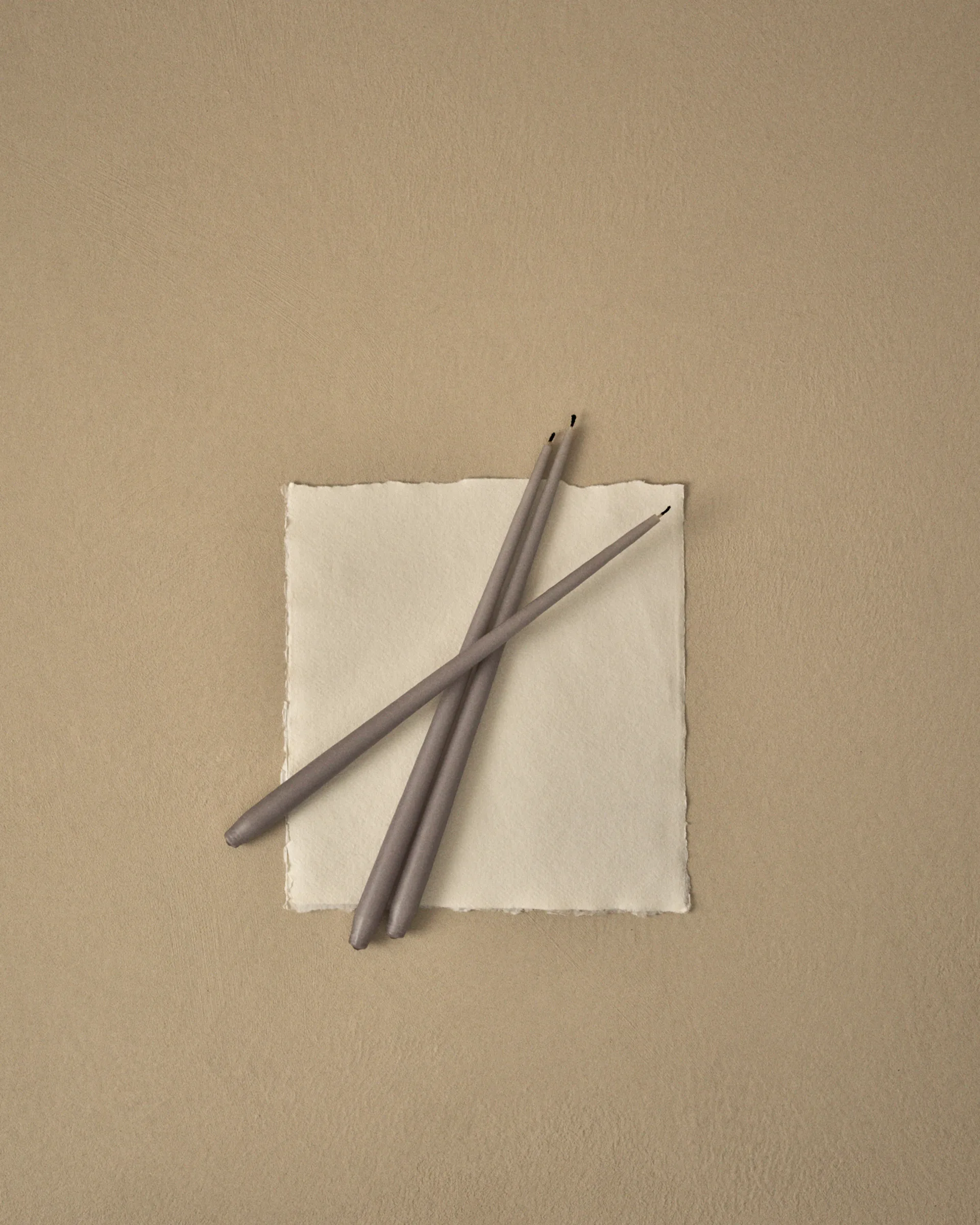 STOFF Nagel taps toelopende kaars by ester & erik 6-pack, Warm grey STOFF Nagel