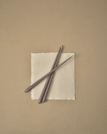 STOFF Nagel taps toelopende kaars by ester & erik 6-pack - Warm grey - STOFF Nagel