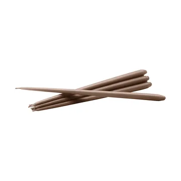 STOFF Nagel taps toelopende kaars by ester & erik 6-pack - Zacht bruin - STOFF Nagel
