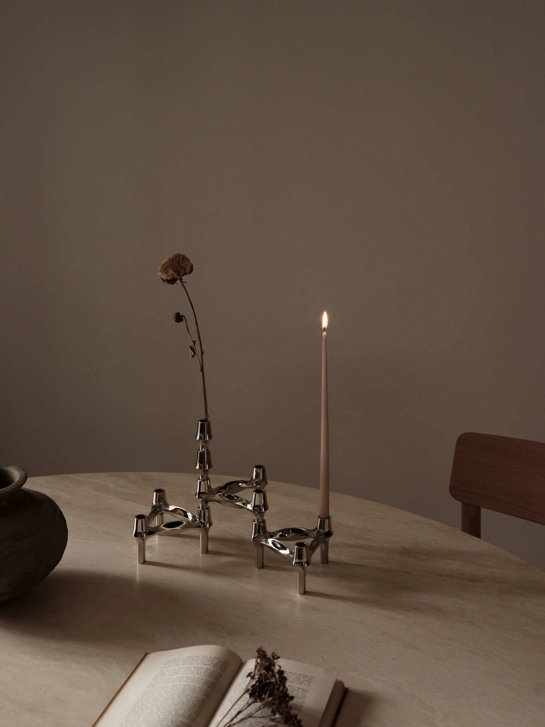 STOFF Nagel vaas BMF, Chroom STOFF Nagel