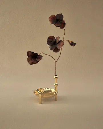 STOFF Nagel vaas - Messing - STOFF Nagel