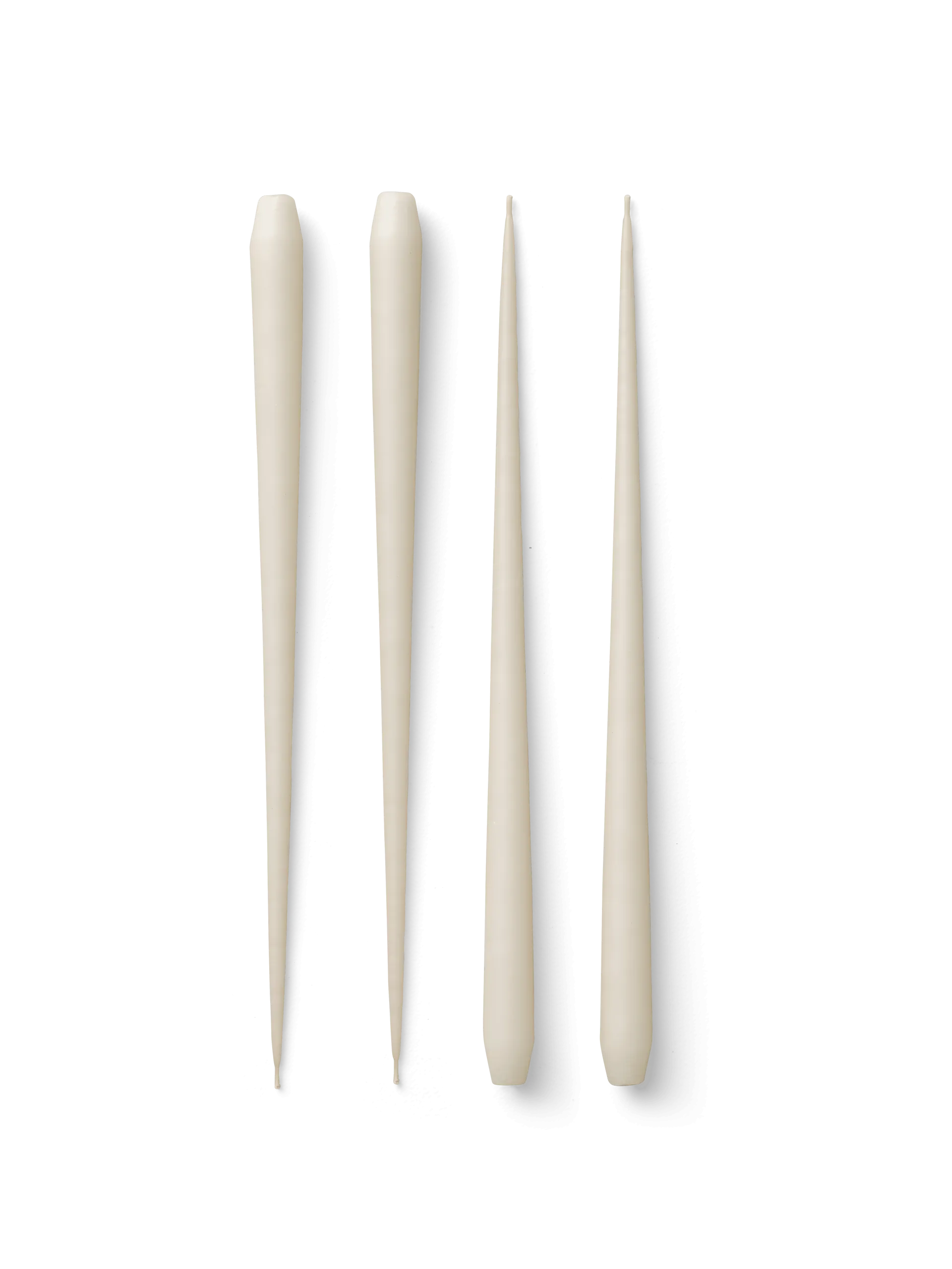 STOFF antieke kaarsen by ester & erik large 4-pack, Off-white STOFF