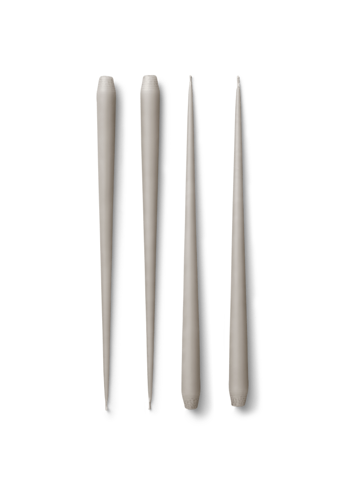 STOFF antieke kaarsen by ester & erik large 4-pack - Sand - STOFF