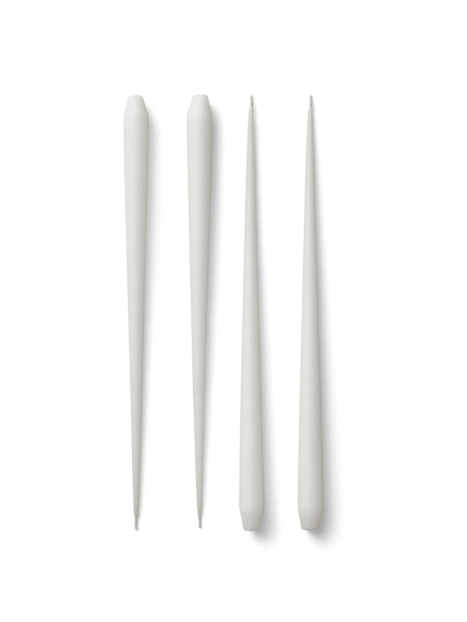 STOFF antieke kaarsen by ester & erik large 4-pack, White STOFF