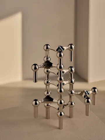 STOFF Nagel kandelaar 2-delig - Chroom - undefined - STOFF