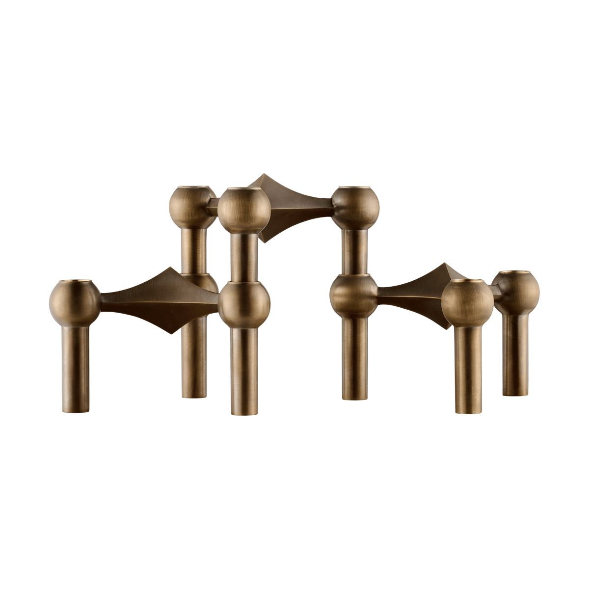 STOFF STOFF Nagel kandelaar 3-pack Bronzed brass