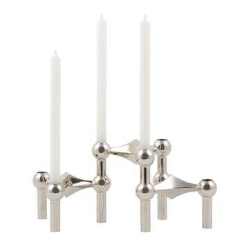 STOFF Nagel kandelaar 3-pack - chroom - STOFF