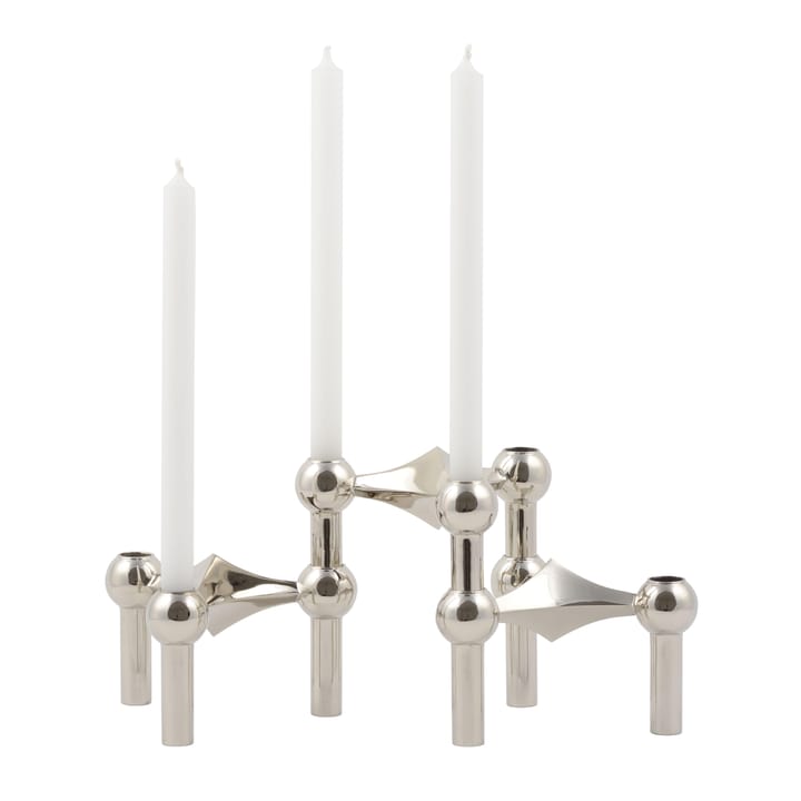 STOFF Nagel kandelaar 3-pack, chroom STOFF