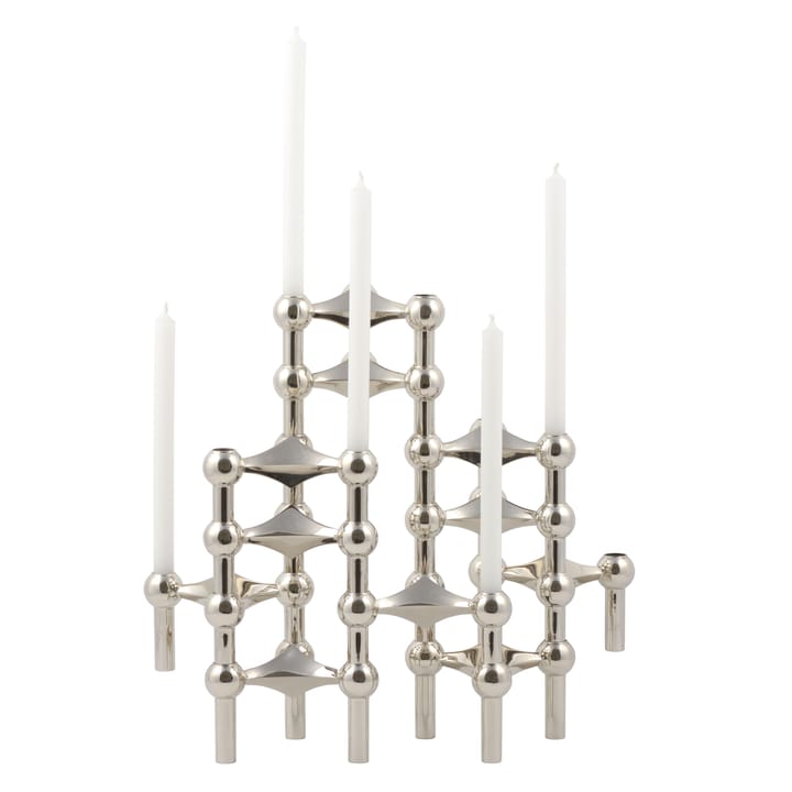 STOFF Nagel kandelaar 3-pack, chroom STOFF
