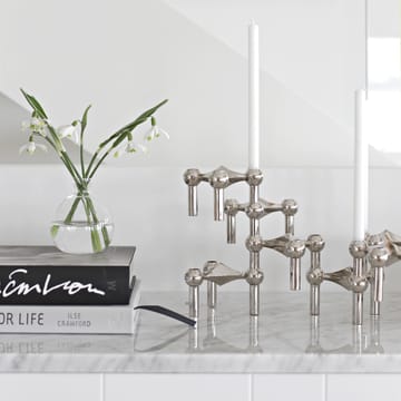 STOFF Nagel kandelaar 3-pack - chroom - STOFF