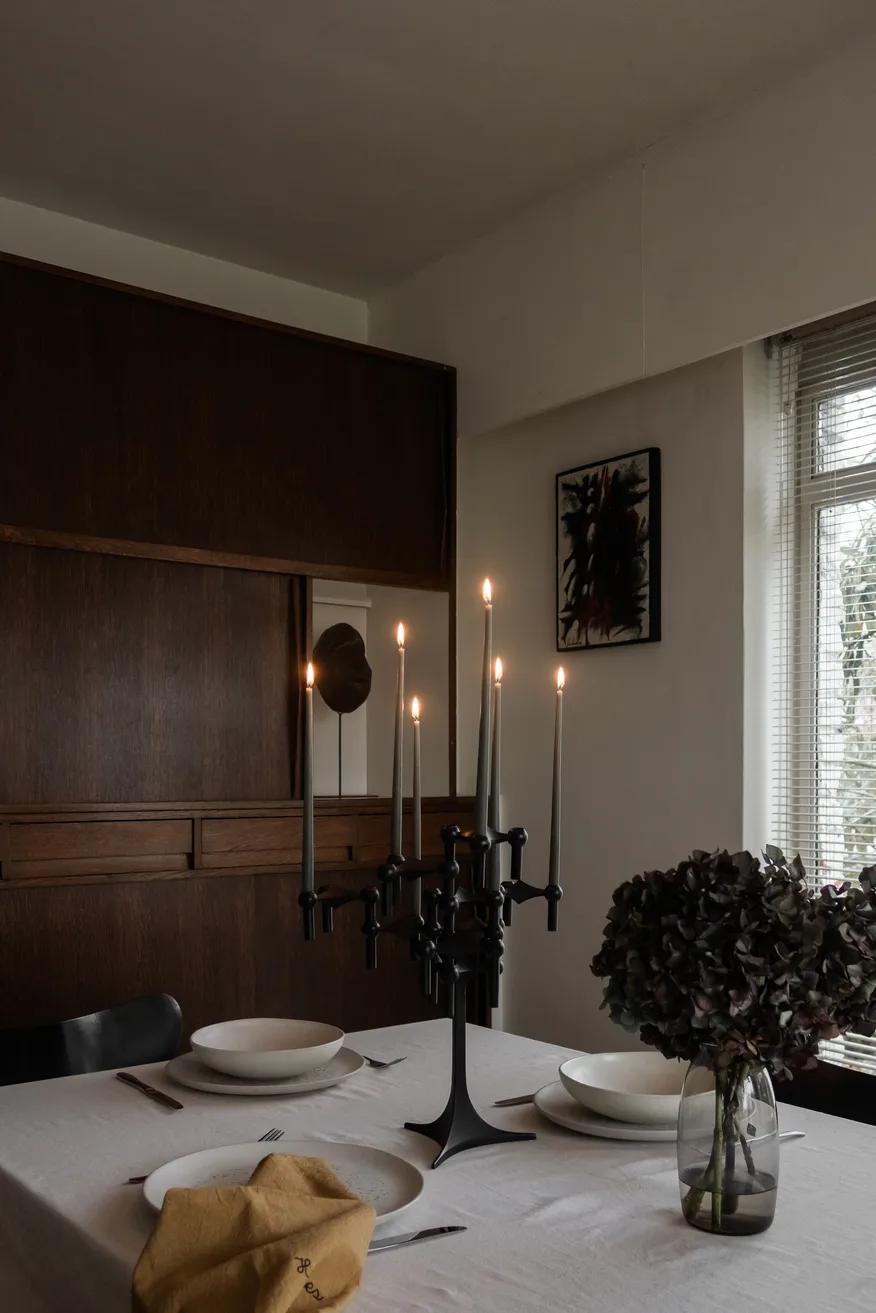 STOFF Nagel kandelaar 3-pack, zwart STOFF