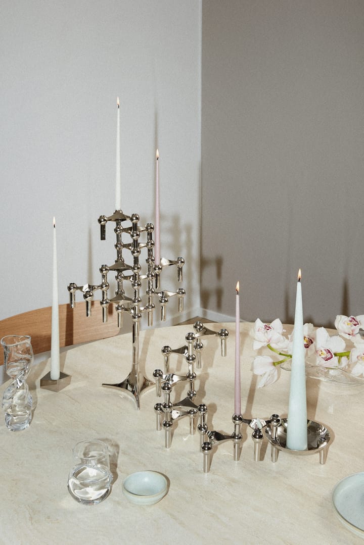 STOFF Nagel kandelaar, Chroom STOFF