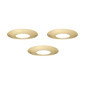 STOFF Nagel lichte manchet 3-pack - Massief messing - STOFF