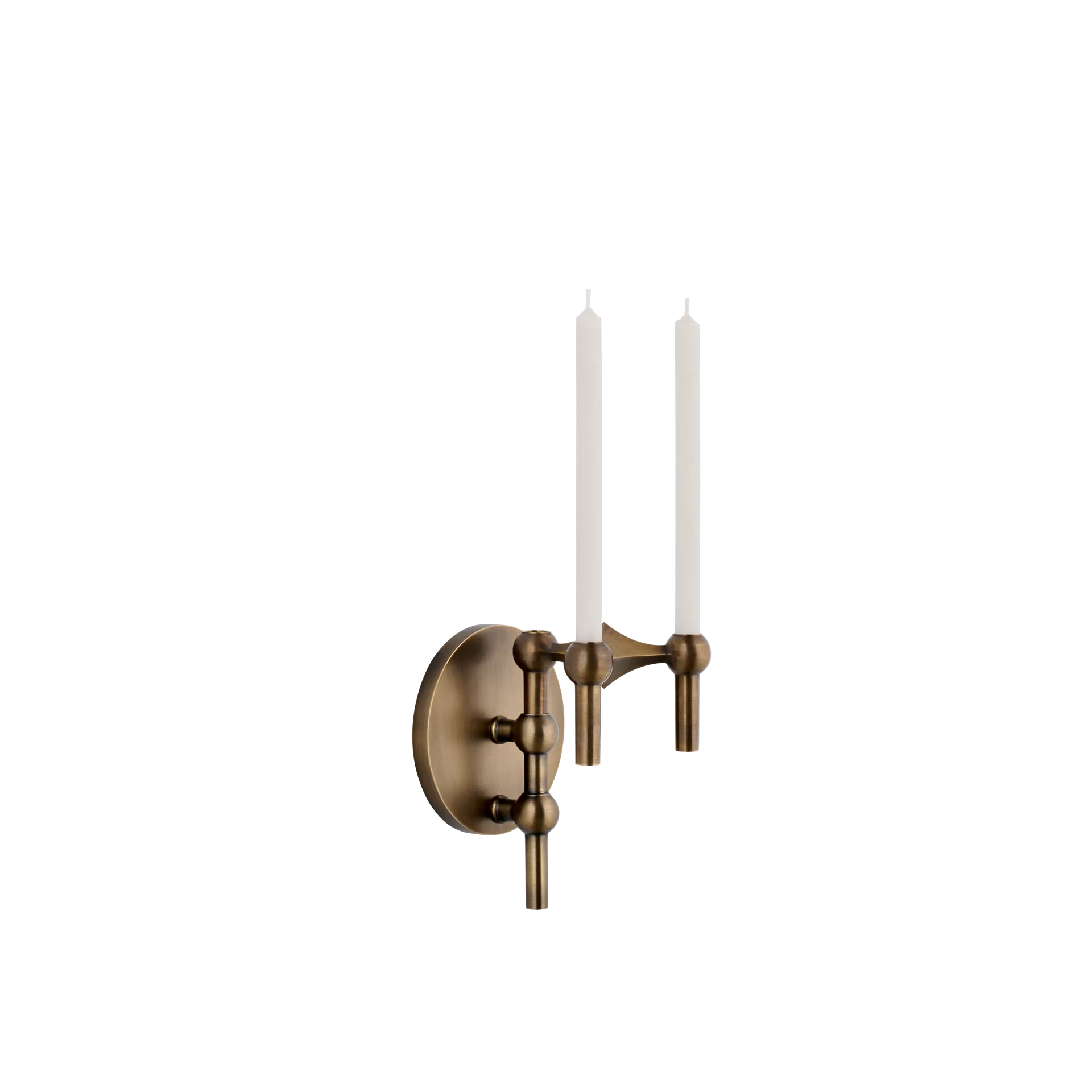 STOFF Nagel muurkandelaar, Bronzed brass STOFF