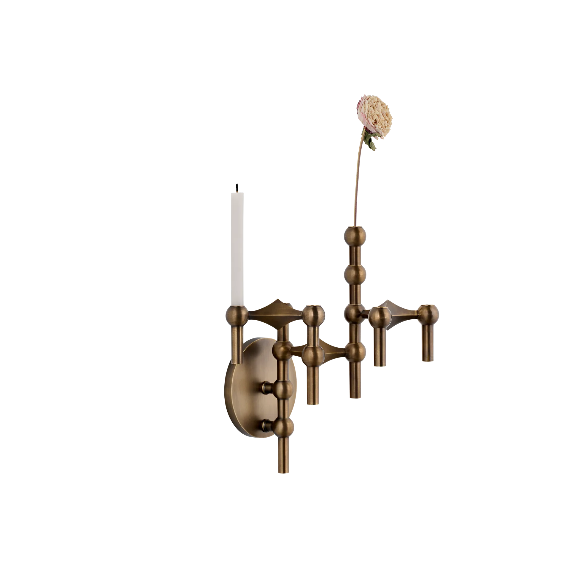 STOFF Nagel muurkandelaar, Bronzed brass STOFF