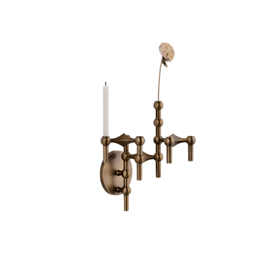 STOFF Nagel muurkandelaar - Bronzed brass - STOFF
