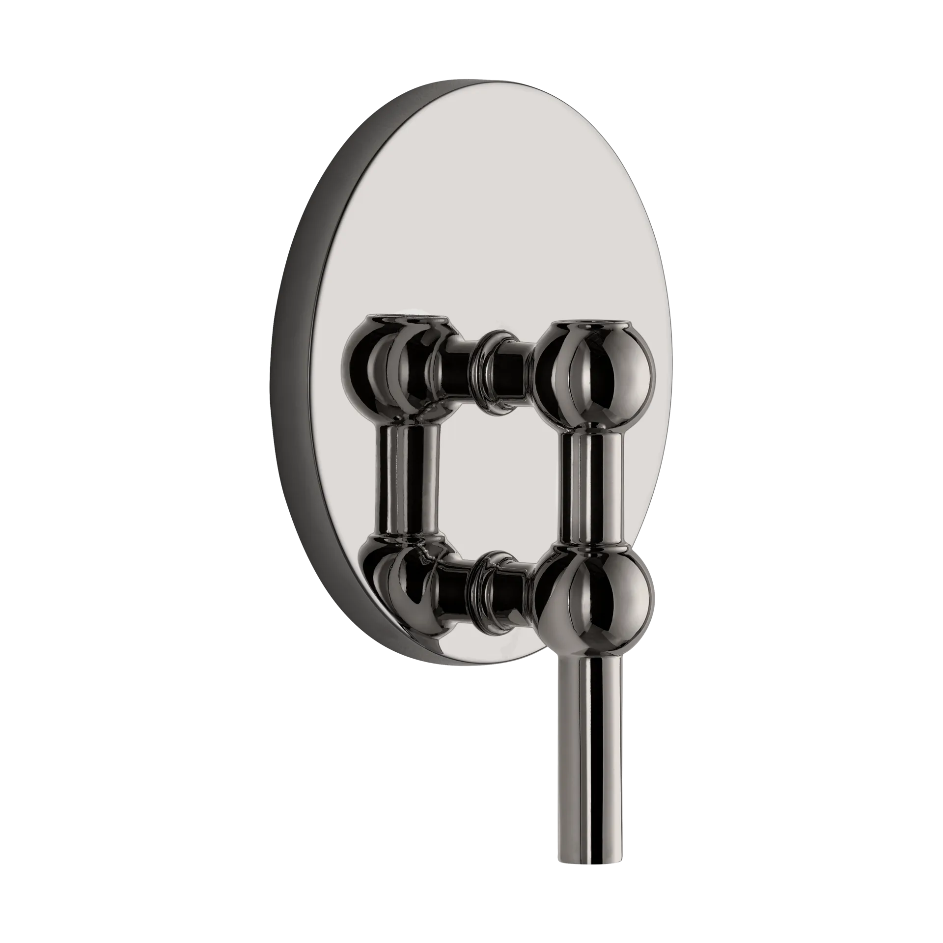 STOFF Nagel muurkandelaar, Zwart chroom STOFF