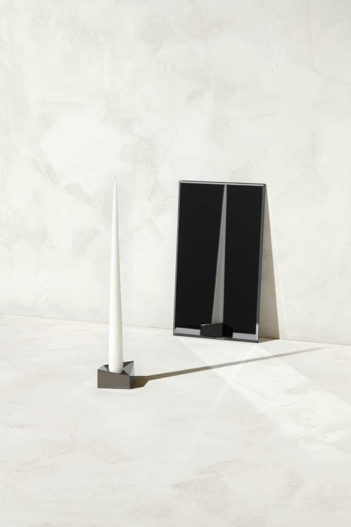 STOFF Nagel reflect kandelaar large 3,2 cm, Zwart chroom STOFF
