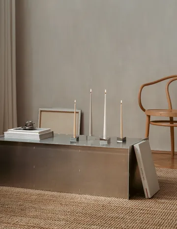 STOFF Nagel reflect kandelaar small 2,7 cm - Chroom - STOFF