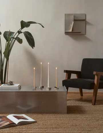 STOFF Nagel reflect kandelaar small 2,7 cm - Chroom - STOFF