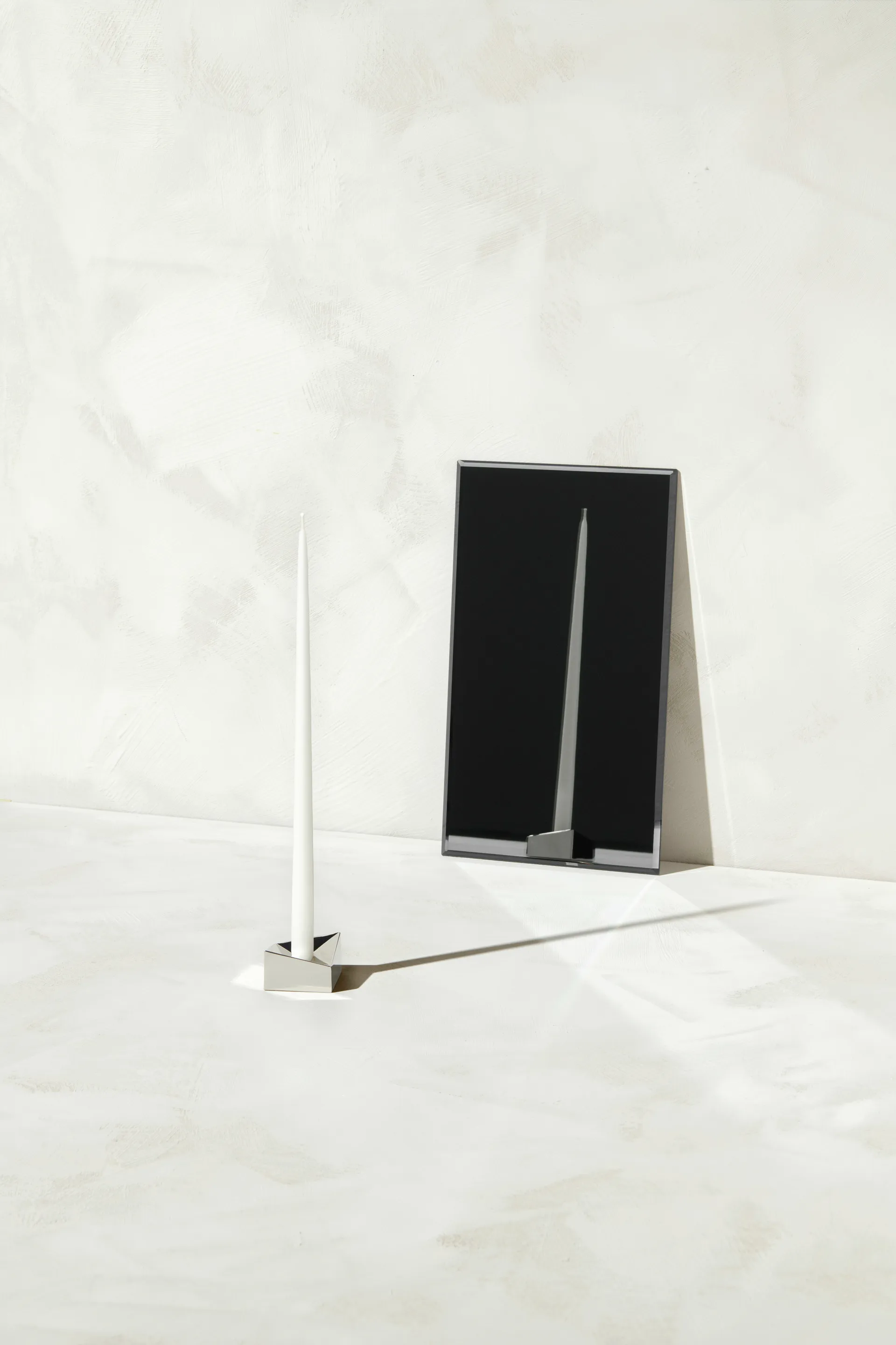 STOFF Nagel reflect kandelaar small 2,7 cm, Chroom STOFF