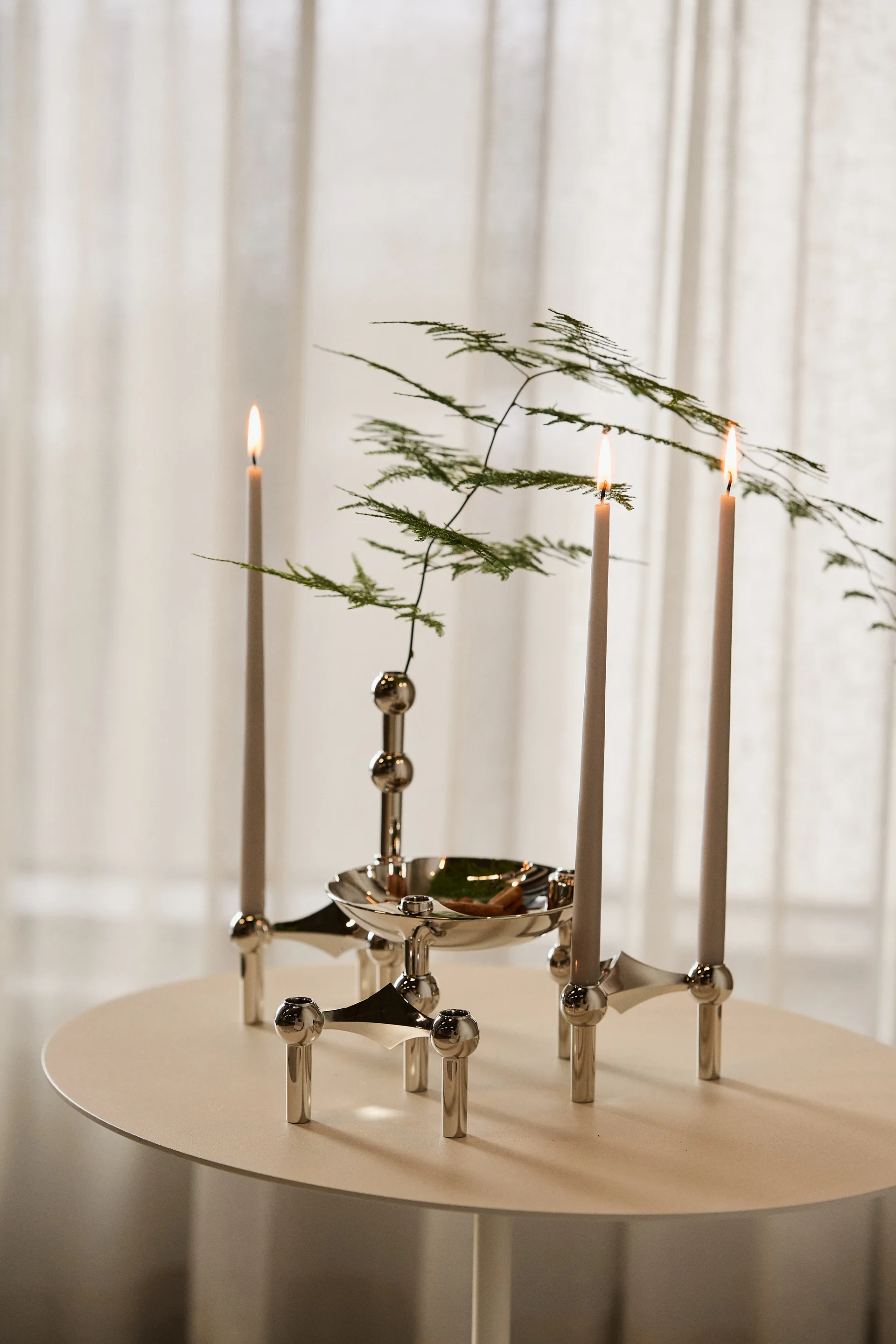STOFF Nagel vaas, Chroom STOFF