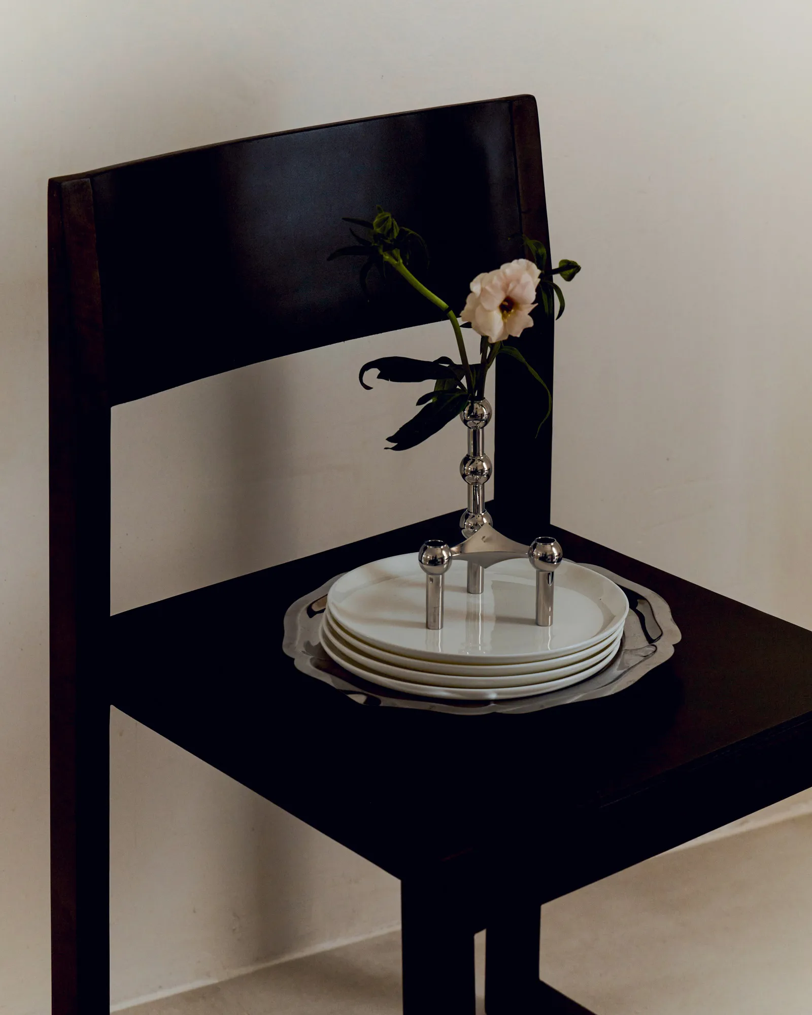 STOFF Nagel vaas, Chroom STOFF