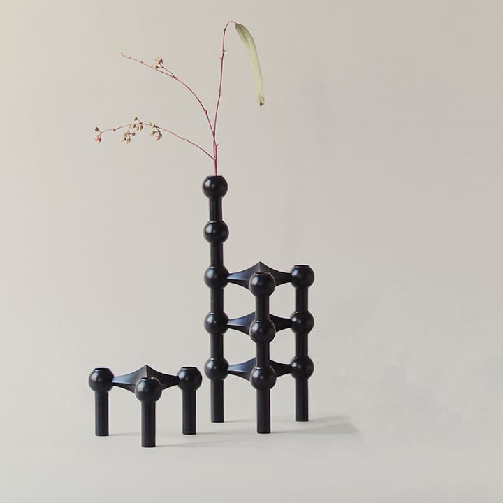 STOFF Nagel vaas, Zwart STOFF