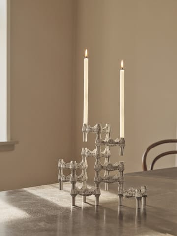 STOFF Quist kandelaar 3-pack - Brushed chroom - STOFF