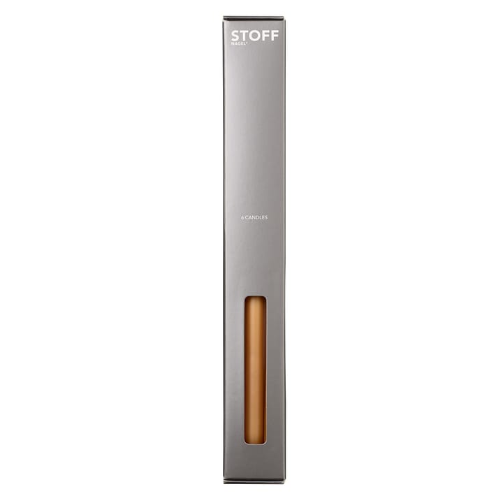 STOFF taps toelopende kaars by ester & erik 6-pack - Amber - STOFF