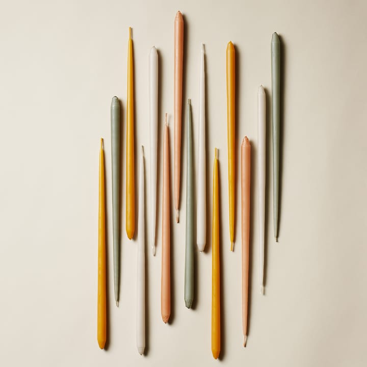 STOFF taps toelopende kaars by ester & erik 6-pack, Amber STOFF