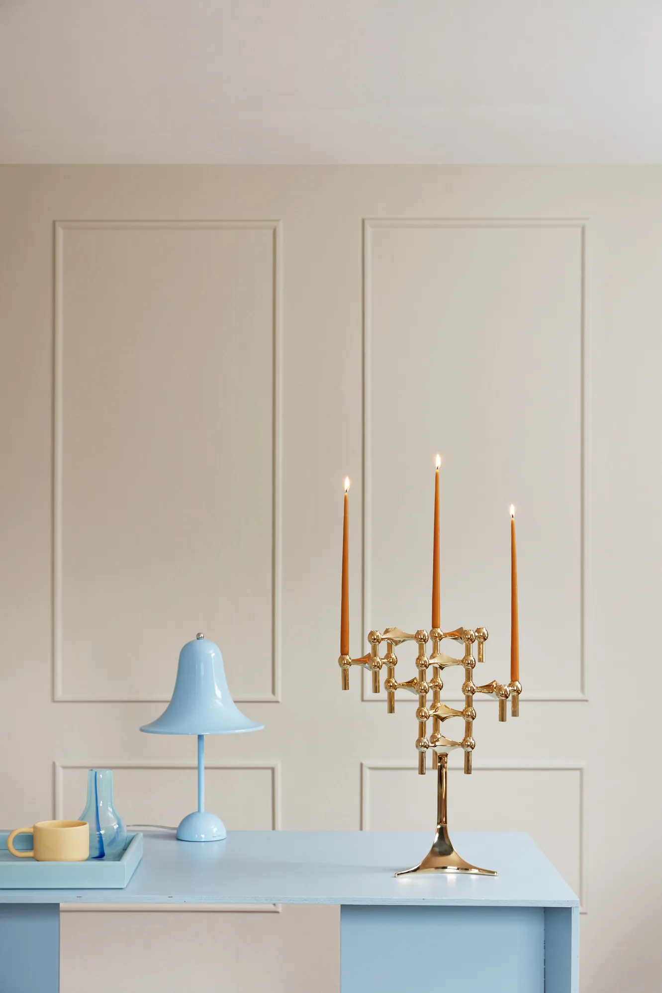 STOFF taps toelopende kaars by ester & erik 6-pack, Amber STOFF