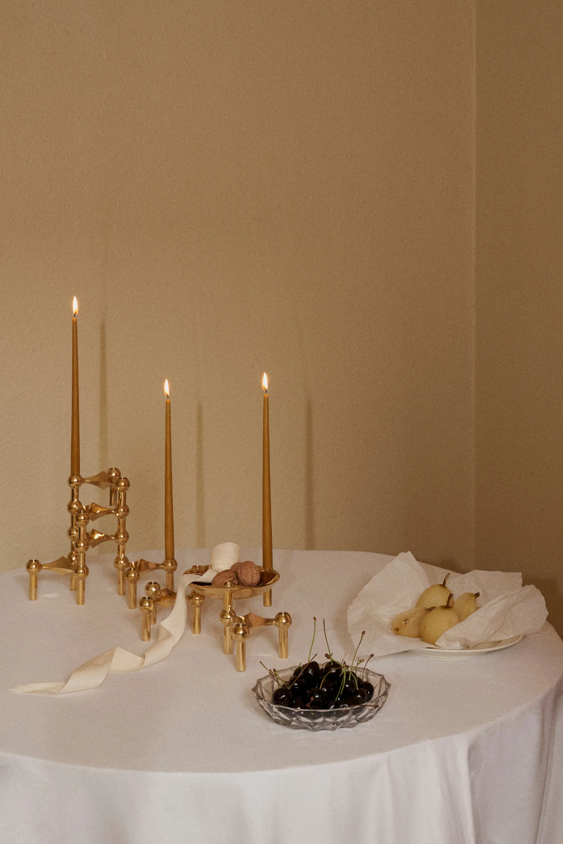 STOFF taps toelopende kaars by ester & erik 6-pack, Amber STOFF