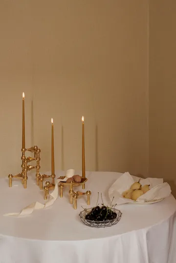 STOFF taps toelopende kaars by ester & erik 6-pack - Amber - STOFF