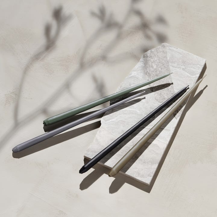 STOFF taps toelopende kaars by ester & erik 6-pack, Dark grey STOFF
